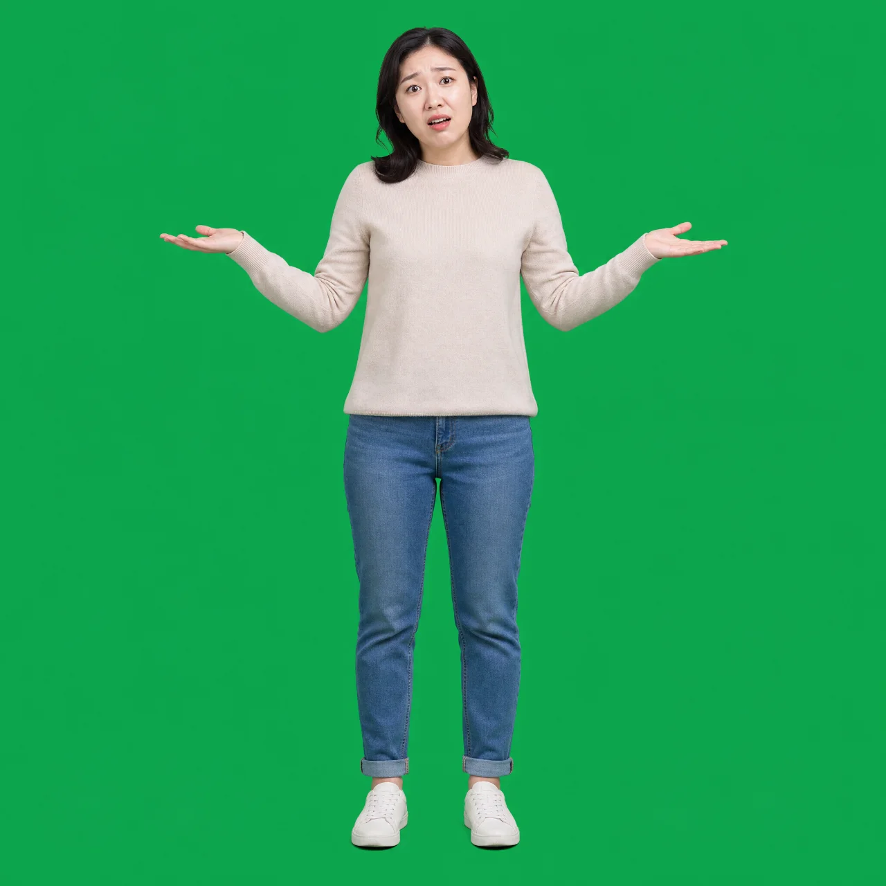 리액션 스톡 · 억울함 (그린스크린 1:1)